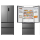 Lodówka Side by Side Lodówka TCL RC532FXE0EU French Door Free Built-In No Frost 190cm Srebrna Do Obudowy 532L